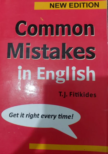 Common Mistakes In English - T. J. Fitikides