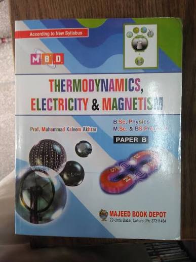 Thermodynamics Electricity Magnetism B.S.C ( Physics Paper – B ) M.S.C & B.S Program